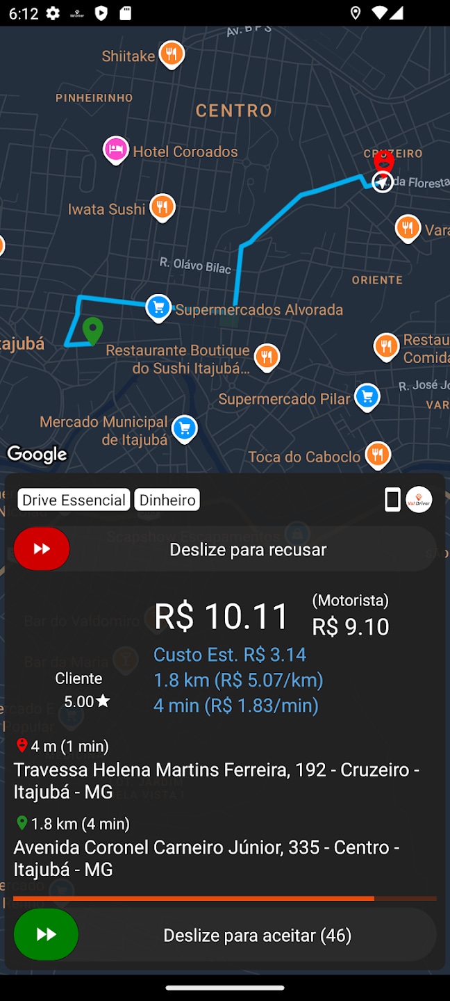 App do motorista